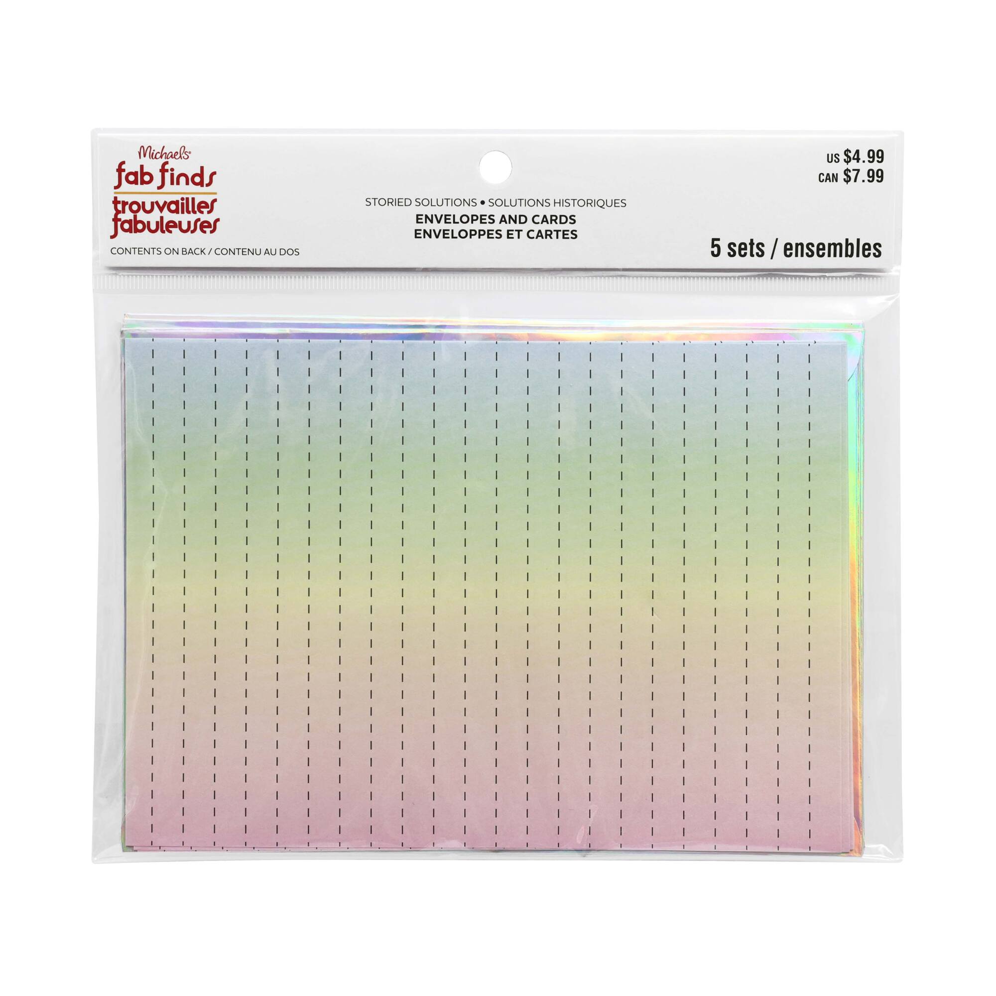6.75" x 4.75" Dreamy Cards & Envelopes, 5ct. by Fab Finds